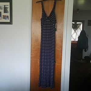 Navy braided dress
